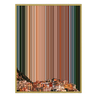 12×20" Metallic Float Frame Canvas - Gold Frame variant