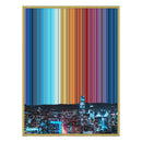 12×20" Metallic Float Frame Canvas - Gold Frame variant