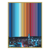 12×20" Metallic Float Frame Canvas - Gold Frame variant