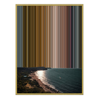 12×20" Metallic Float Frame Canvas - Gold Frame variant