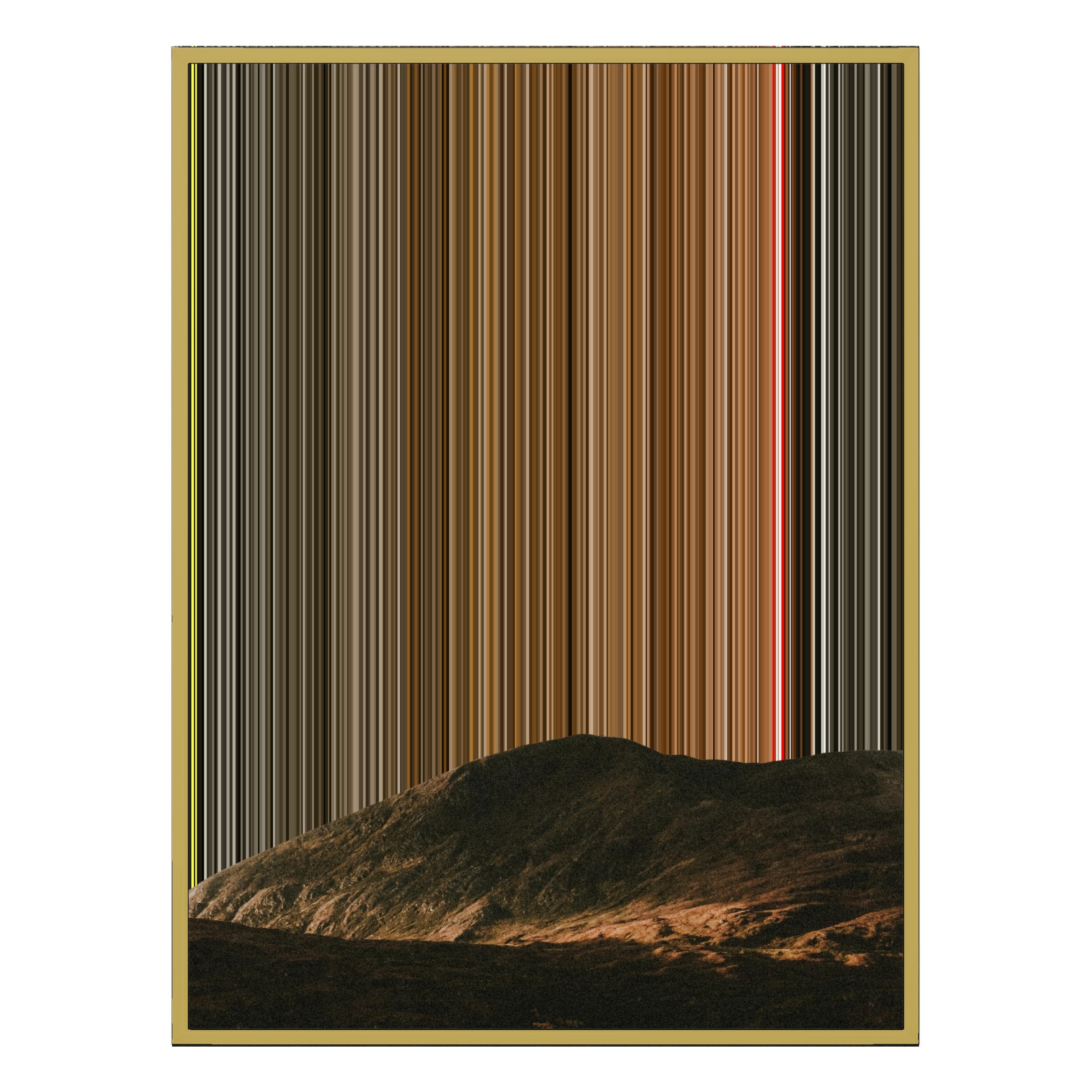 12×20" Metallic Float Frame Canvas - Gold Frame variant