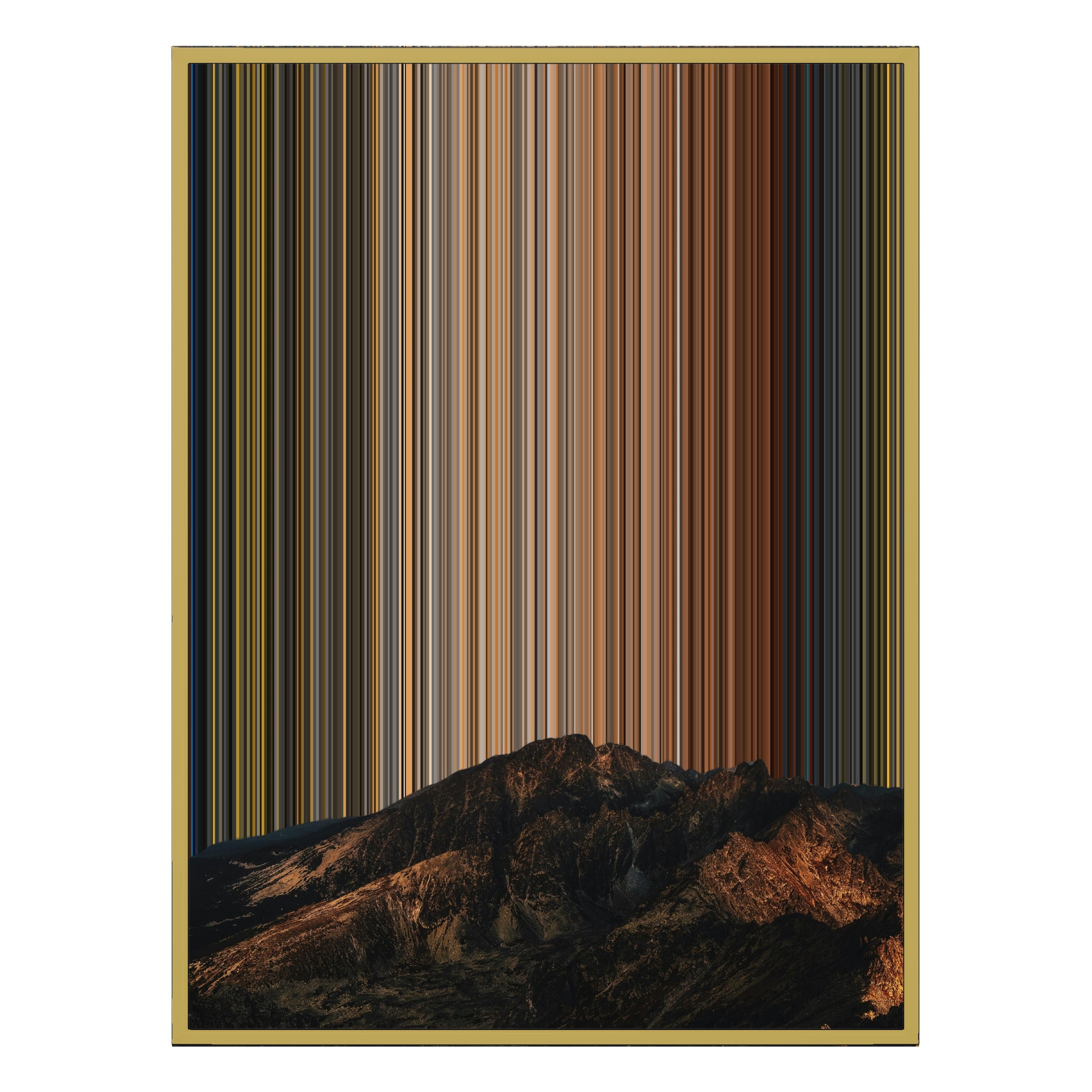 12×20" Metallic Float Frame Canvas - Gold Frame variant