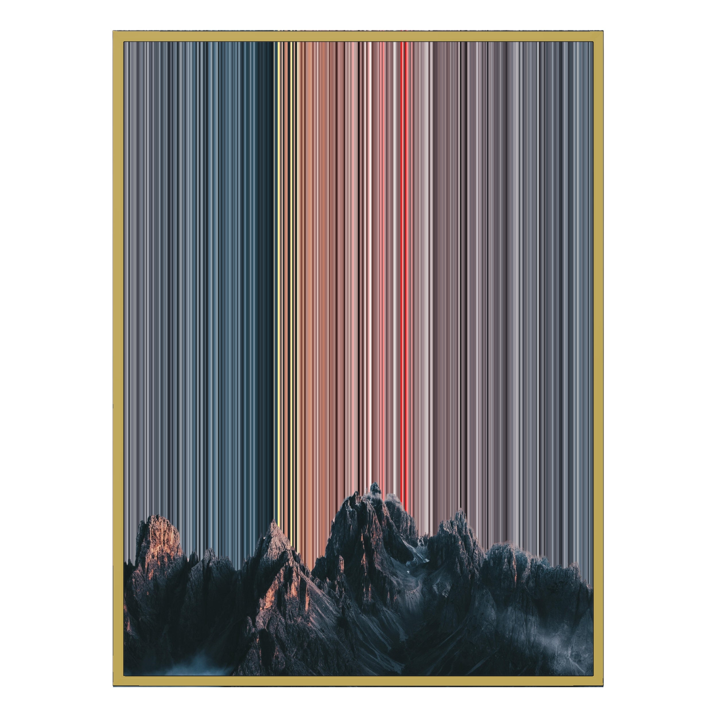 12×20" Metallic Float Frame Canvas - Gold Frame variant