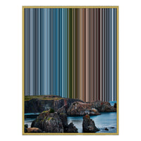 12×20" Metallic Float Frame Canvas - Gold Frame variant