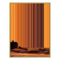 12×20" Metallic Float Frame Canvas - Gold Frame variant