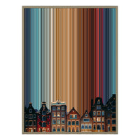 12×20" Metallic Float Frame Canvas - Natural Frame variant