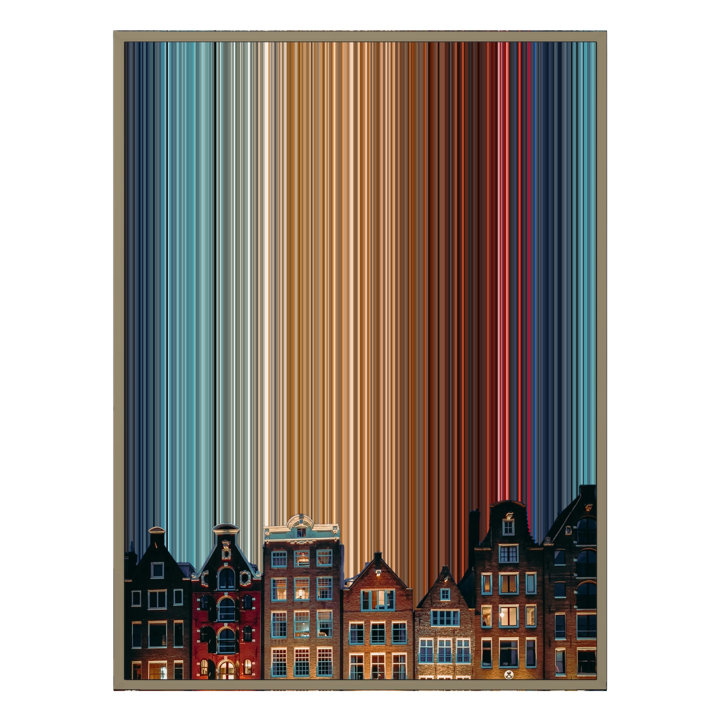 12×20" Metallic Float Frame Canvas - Natural Frame variant