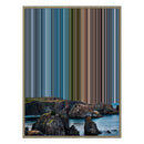 12×20" Metallic Float Frame Canvas - Natural Frame variant