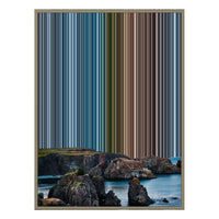 12×20" Metallic Float Frame Canvas - Natural Frame variant