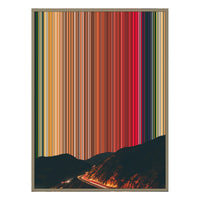 12×20" Metallic Float Frame Canvas - Natural Frame variant