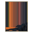 12×20" Metallic Float Frame Canvas - Natural Frame variant