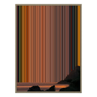 12×20" Metallic Float Frame Canvas - Natural Frame variant