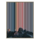 12×20" Metallic Float Frame Canvas - Natural Frame variant