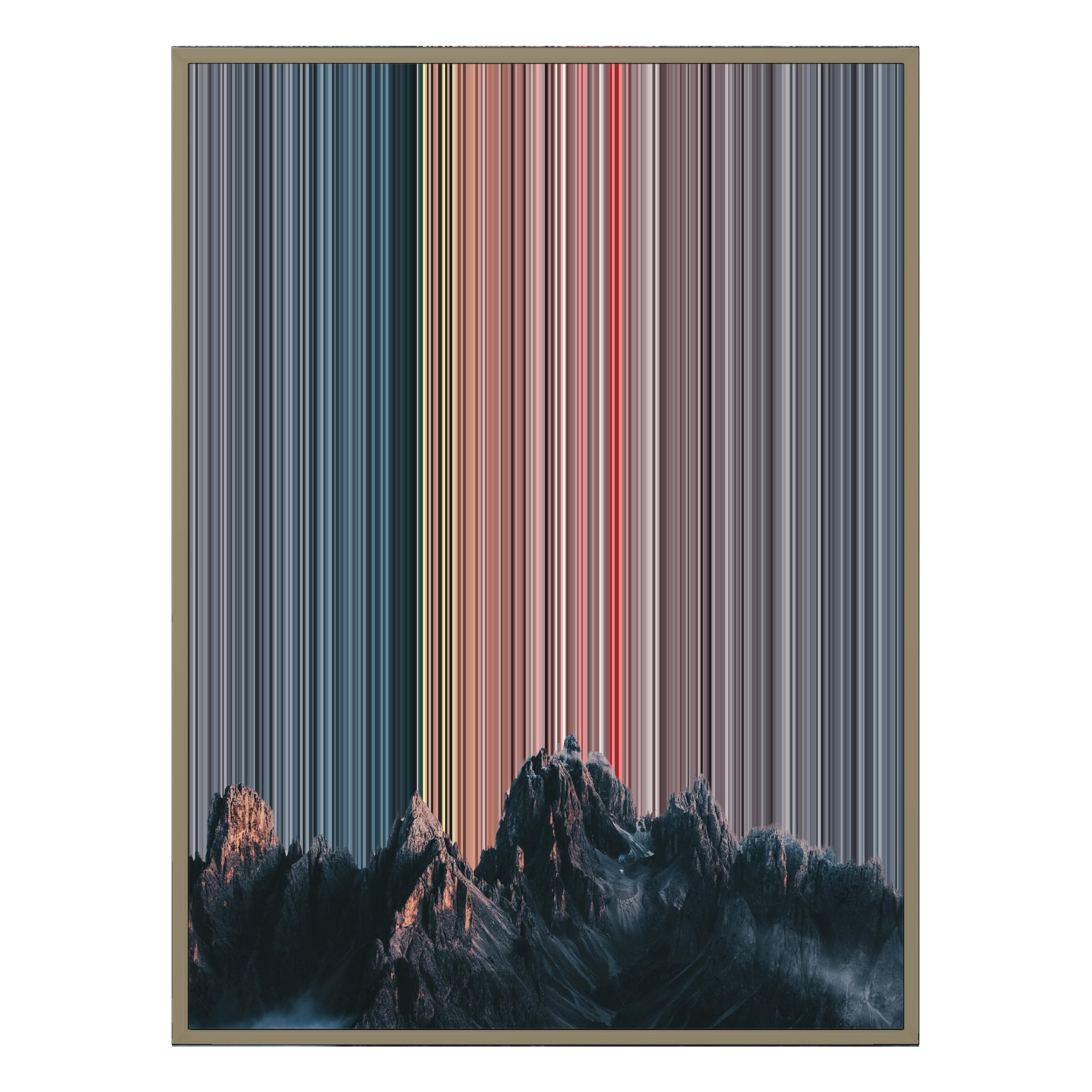 12×20" Metallic Float Frame Canvas - Natural Frame variant