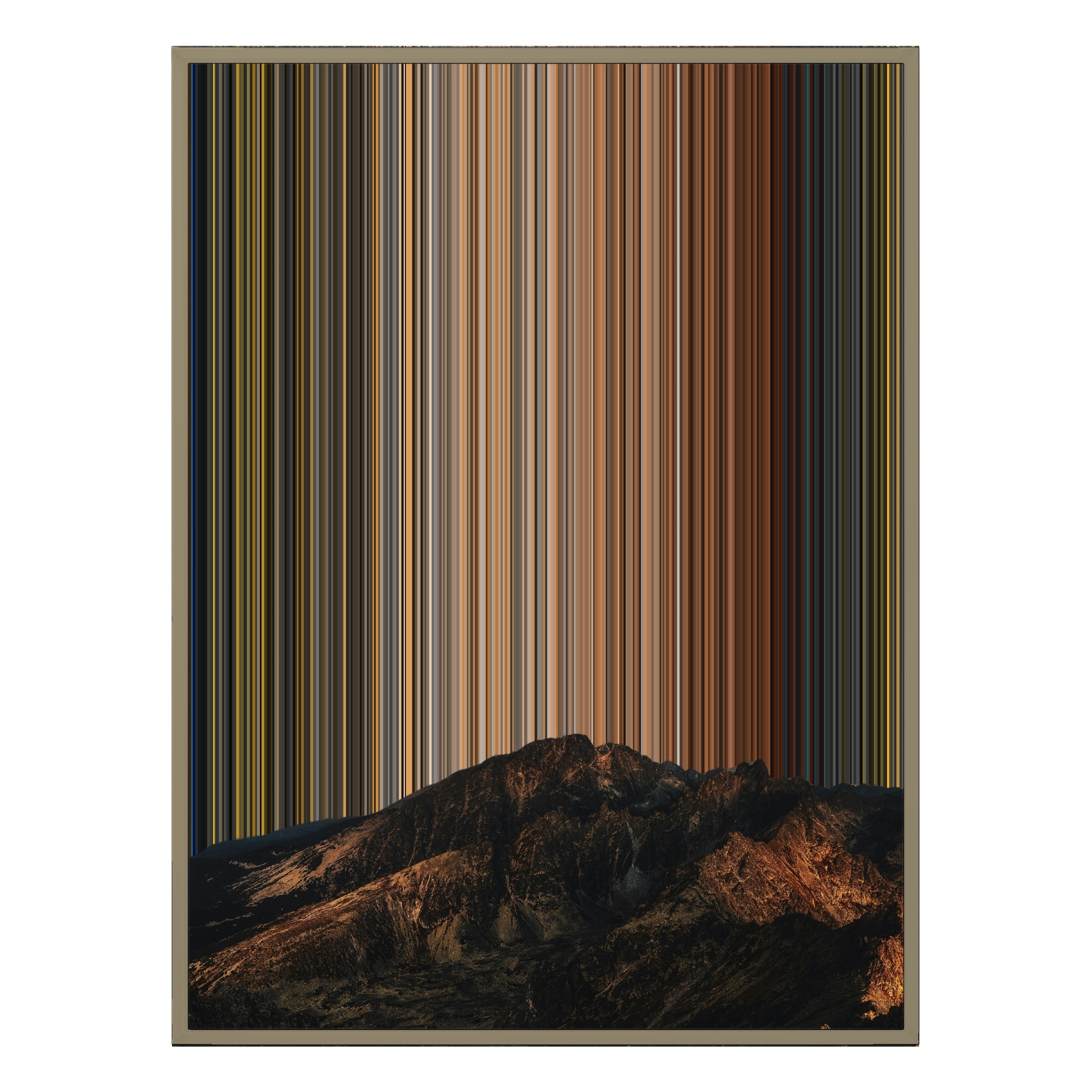 12×20" Metallic Float Frame Canvas - Natural Frame variant