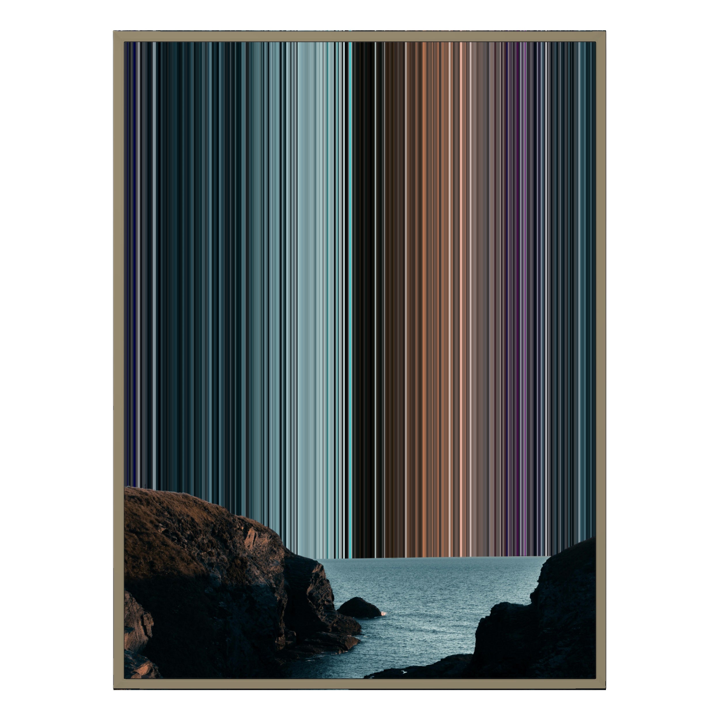 12×20" Metallic Float Frame Canvas - Natural Frame variant