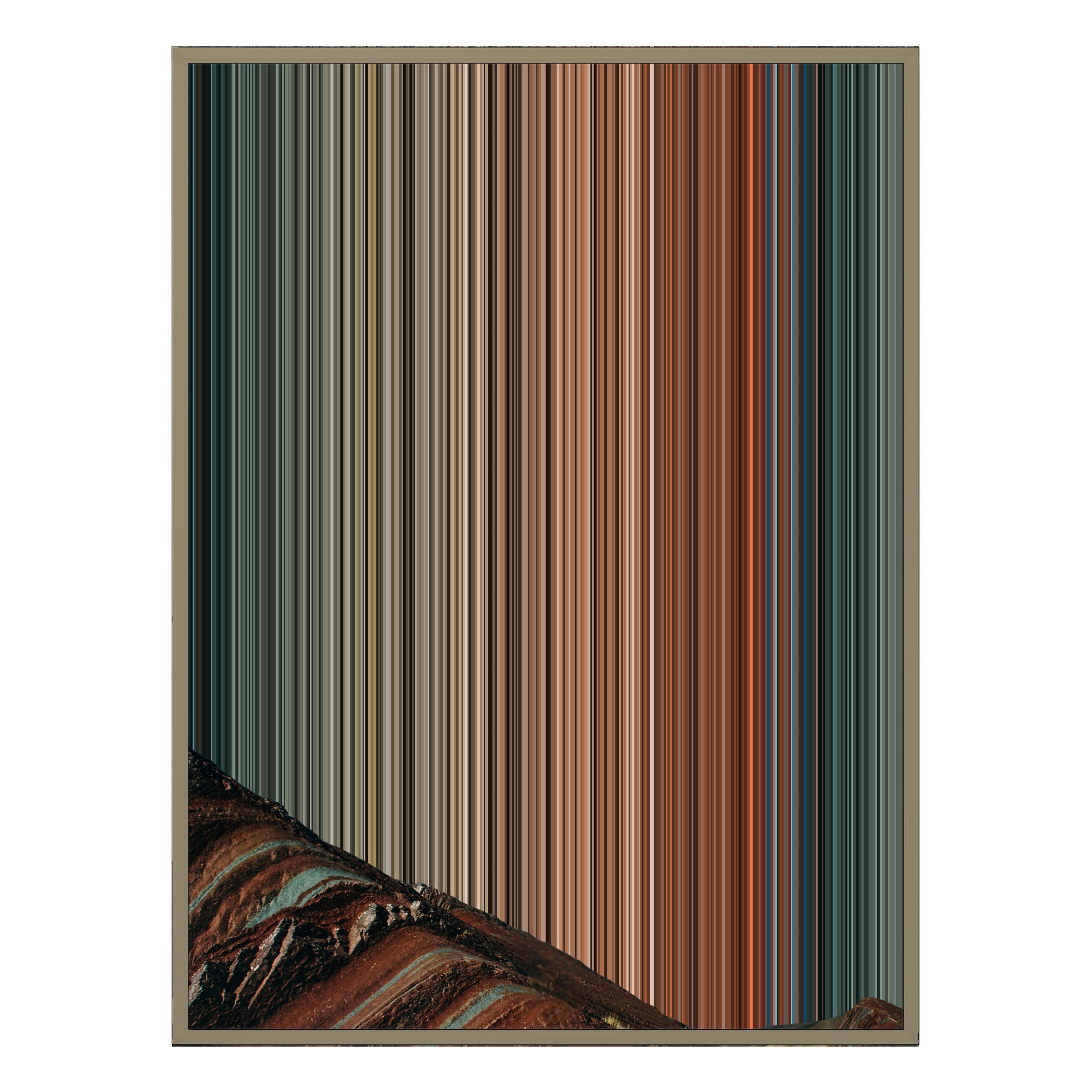 12×20" Metallic Float Frame Canvas - Natural Frame variant