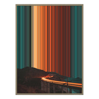 12×20" Metallic Float Frame Canvas - Natural Frame variant