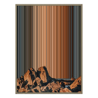 12×20" Metallic Float Frame Canvas - Natural Frame variant