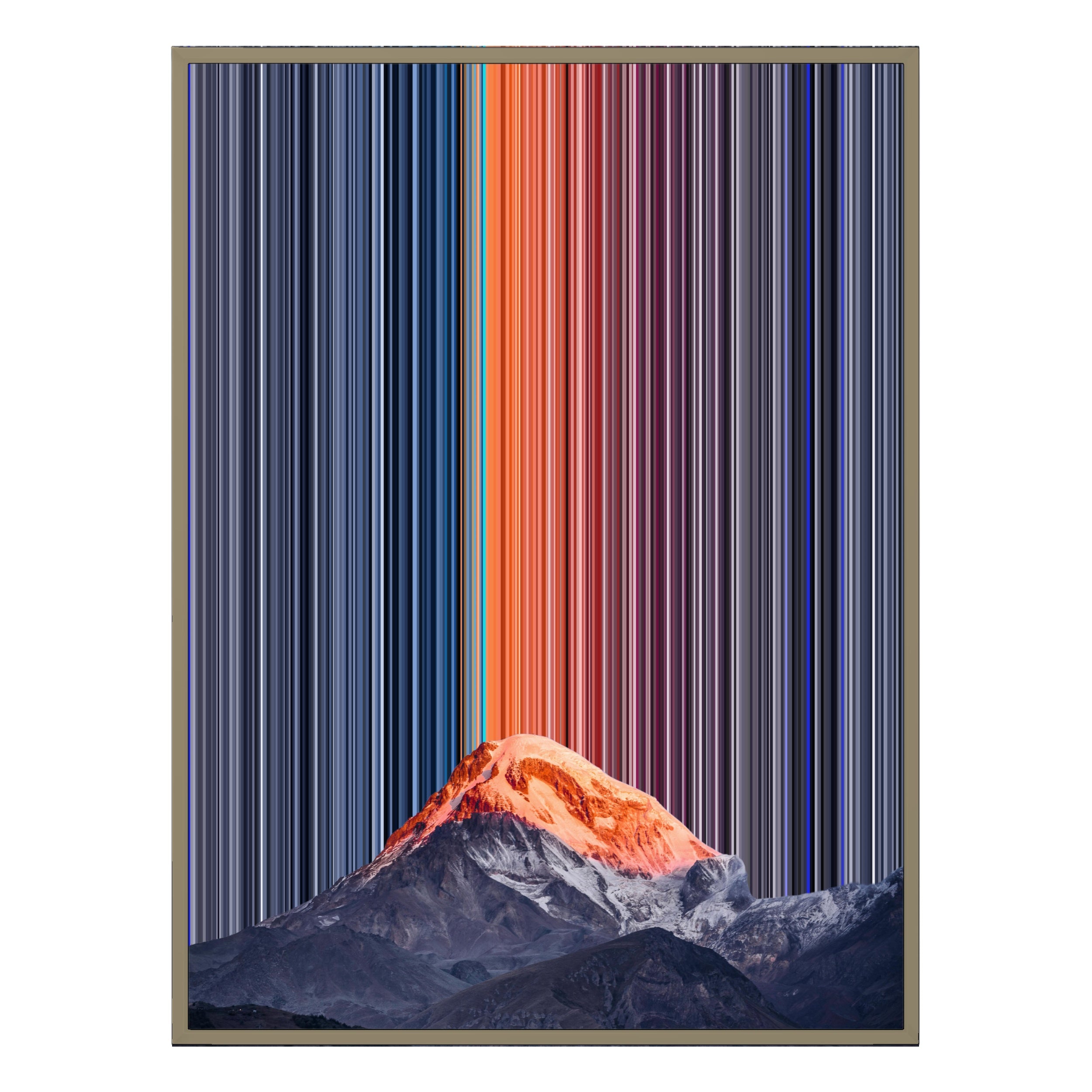 12×20" Metallic Float Frame Canvas - Natural Frame variant