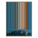 12×20" Metallic Float Frame Canvas - Natural Frame variant