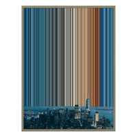 12×20" Metallic Float Frame Canvas - Natural Frame variant