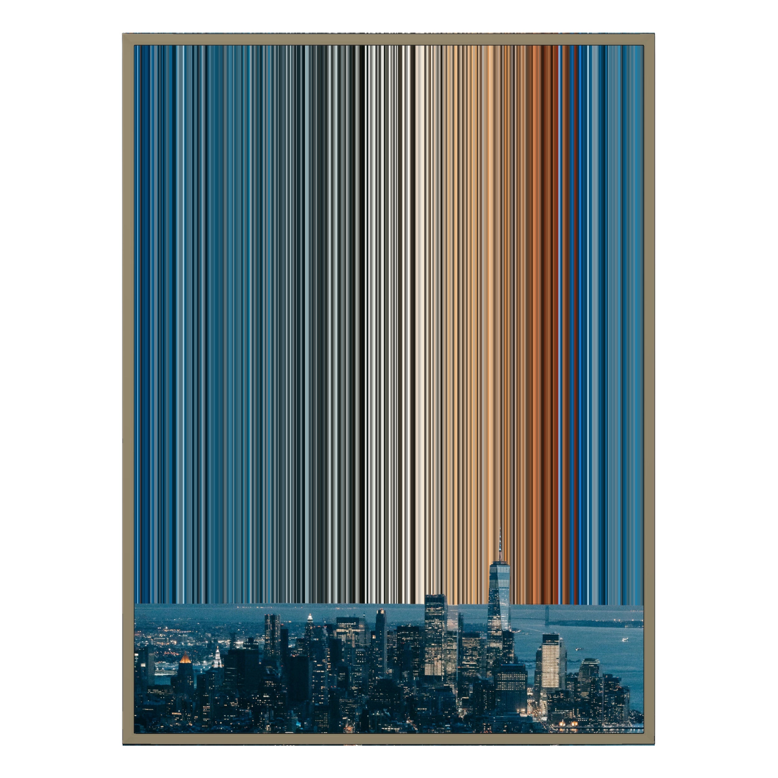 12×20" Metallic Float Frame Canvas - Natural Frame variant