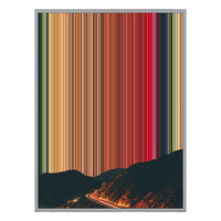 12×20" Metallic Float Frame Canvas - Silver Frame variant