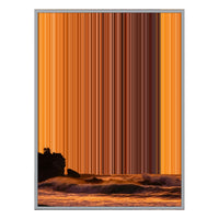 12×20" Metallic Float Frame Canvas - Silver Frame variant