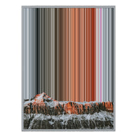 12×20" Metallic Float Frame Canvas - Silver Frame variant