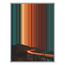 12×20" Metallic Float Frame Canvas - Silver Frame variant