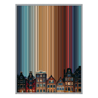 12×20" Metallic Float Frame Canvas - Silver Frame variant