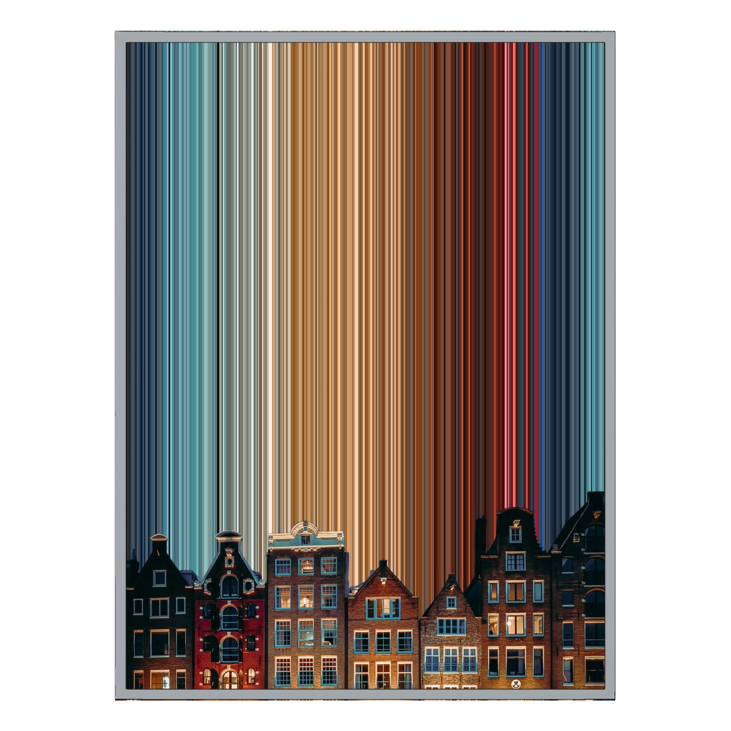 12×20" Metallic Float Frame Canvas - Silver Frame variant