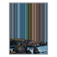 12×20" Metallic Float Frame Canvas - Silver Frame variant