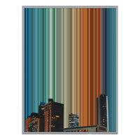 12×20" Metallic Float Frame Canvas - Silver Frame variant