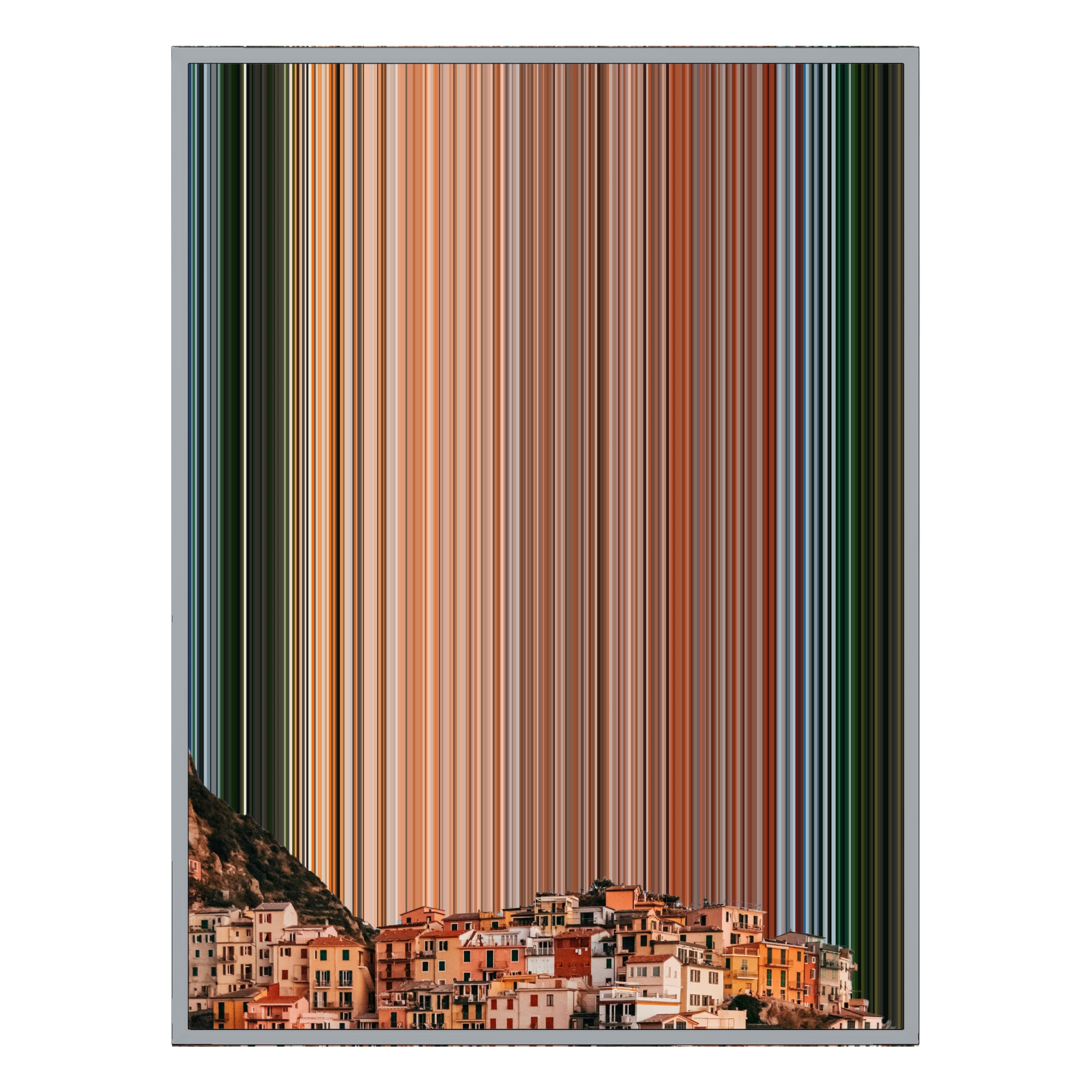 12×20" Metallic Float Frame Canvas - Silver Frame variant