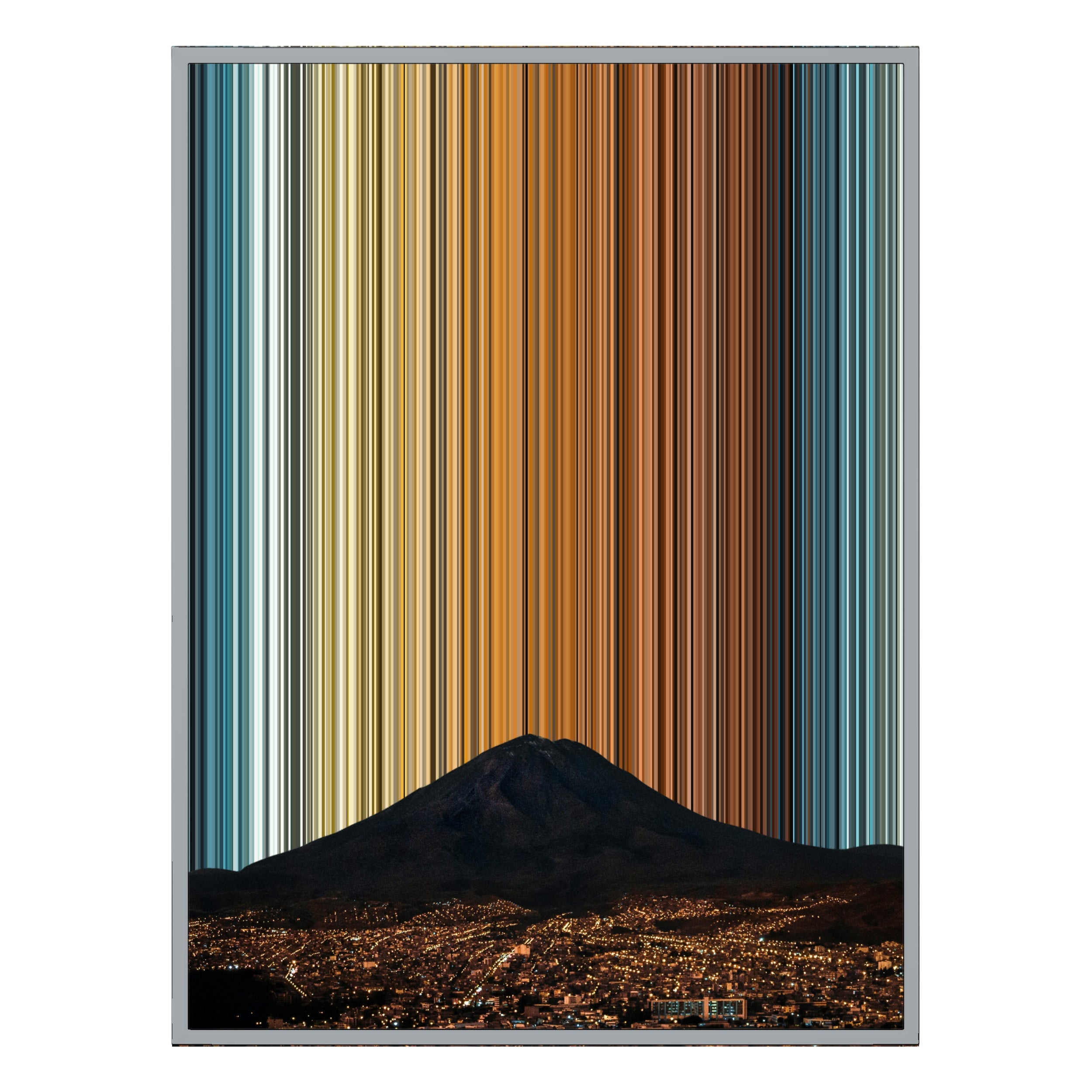 12×20" Metallic Float Frame Canvas - Silver Frame variant