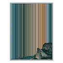 12×20" Metallic Float Frame Canvas - Silver Frame variant