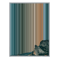 12×20" Metallic Float Frame Canvas - Silver Frame variant