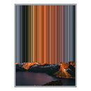 12×20" Metallic Float Frame Canvas - Silver Frame variant