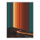 12×20" Metallic Float Frame Canvas - White Frame variant