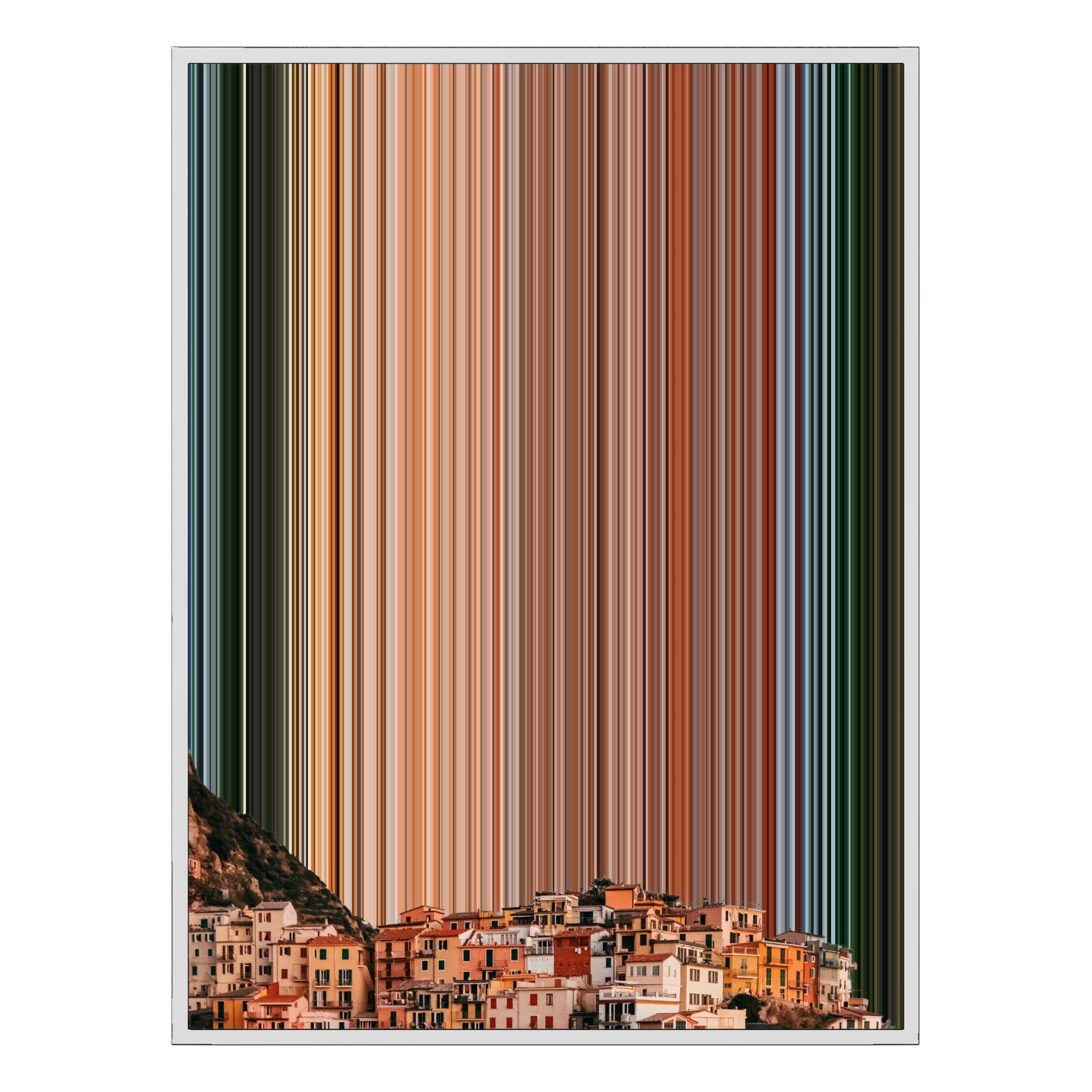 12×20" Metallic Float Frame Canvas - White Frame variant