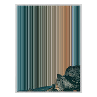 12×20" Metallic Float Frame Canvas - White Frame variant