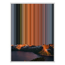 12×20" Metallic Float Frame Canvas - White Frame variant