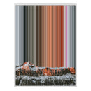 12×20" Metallic Float Frame Canvas - White Frame variant