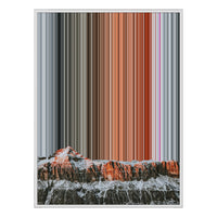 12×20" Metallic Float Frame Canvas - White Frame variant