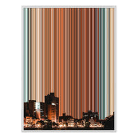 12×20" Metallic Float Frame Canvas - White Frame variant