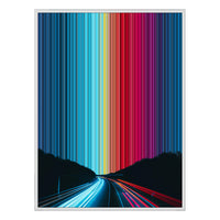 12×20" Metallic Float Frame Canvas - White Frame variant