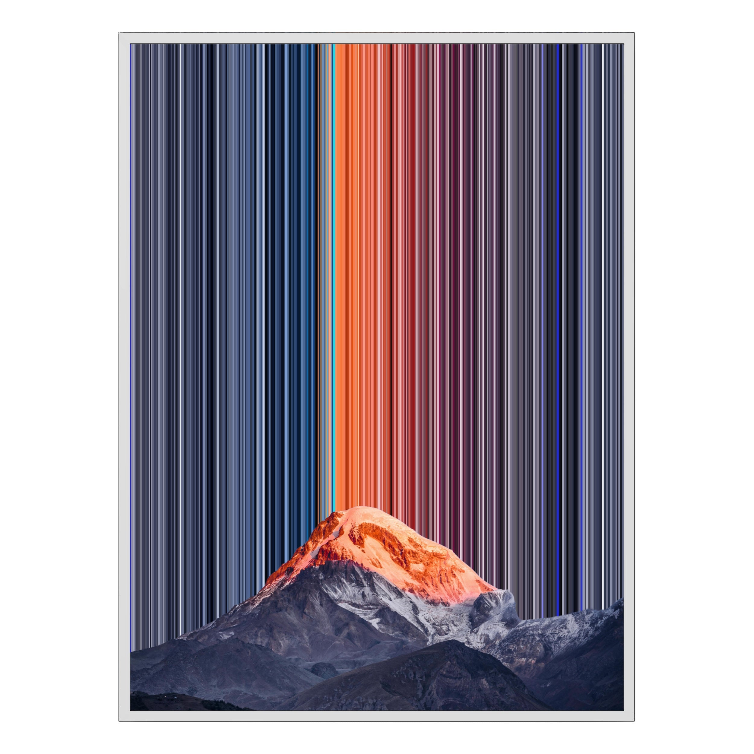 12×20" Metallic Float Frame Canvas - White Frame variant