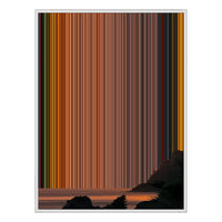 12×20" Metallic Float Frame Canvas - White Frame variant